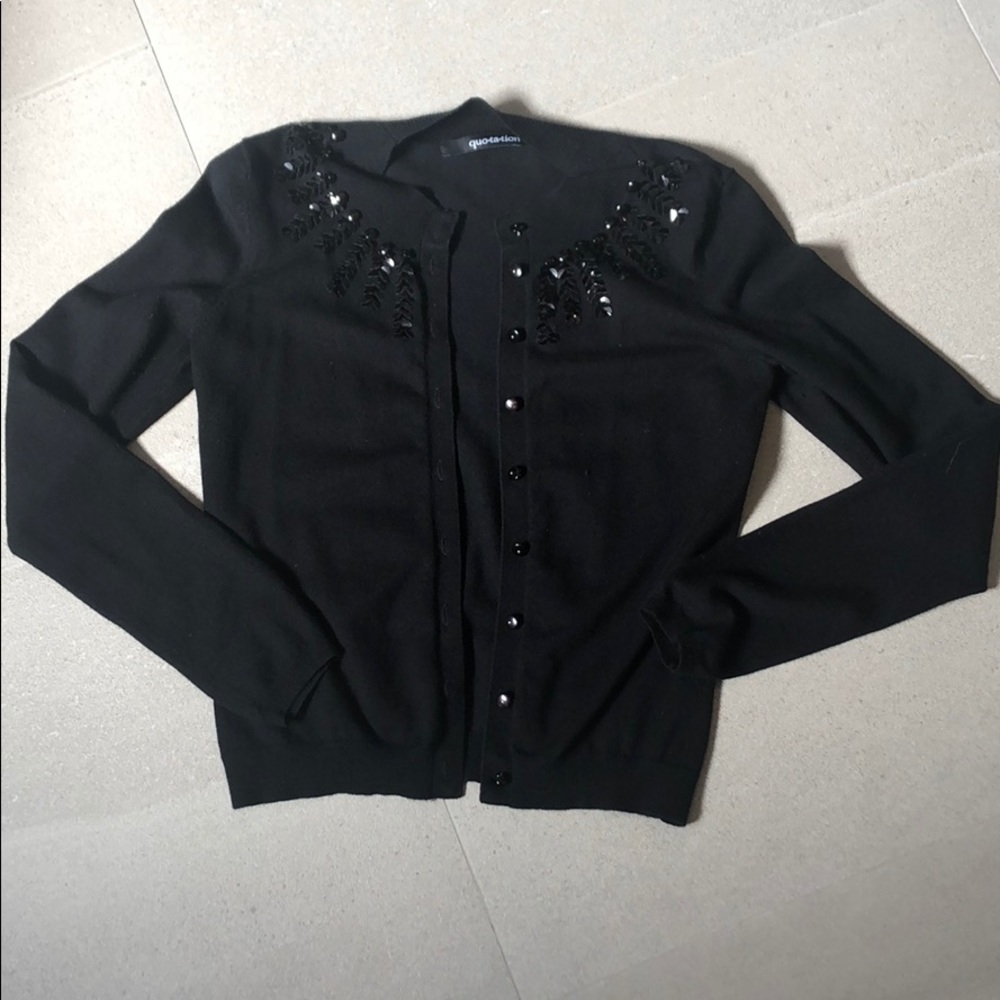 Quotation - embellished cardigan